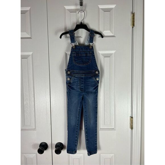 Boden Girls Denim Overalls Size 3/4y - Picture 1 of 3